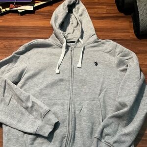 Gray Polo Fleece Jacket
